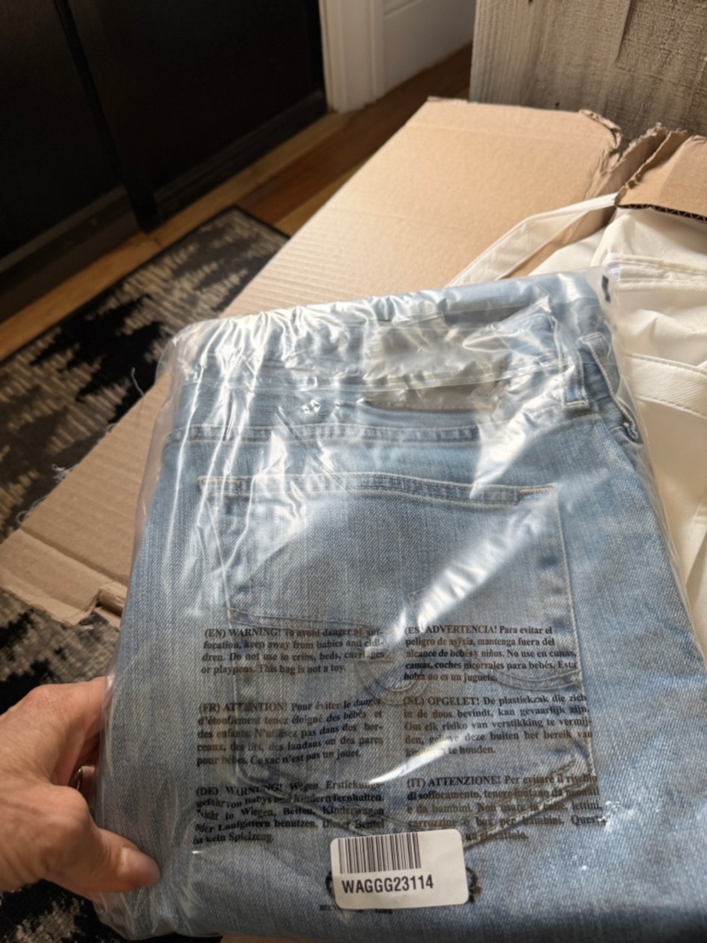 Ag Adriano Goldschmied Men’s Straight Jeans — Light Blue